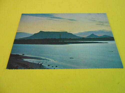 END OF SUMMER SALE!!! Vintage Post Card: Evening View of Table Mountain from Milnerton